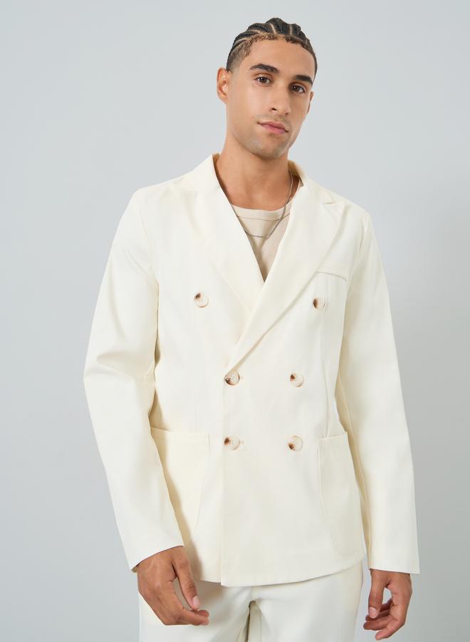 تايك تو طقم بليزر رجالي مزدوج الصدر وبنطلون - Image 2